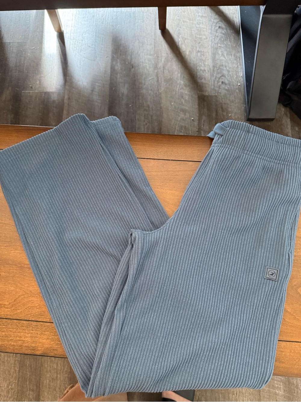Glyder Ribbed Joggers in Slate Blue